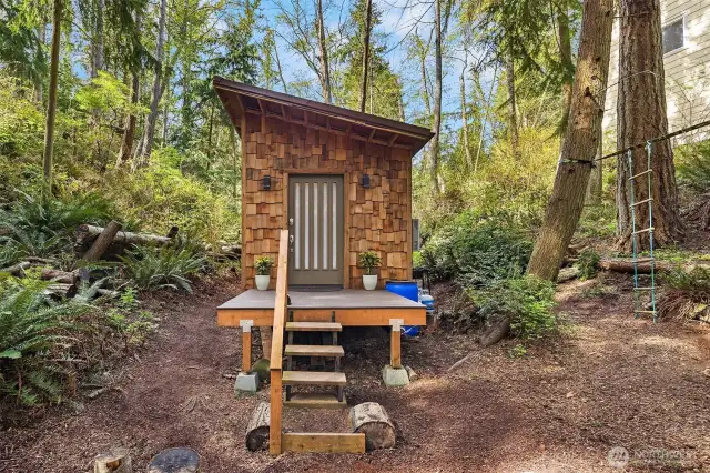 Schedule time to come see this lovely property - potential building site and this super cute Artist Shed.