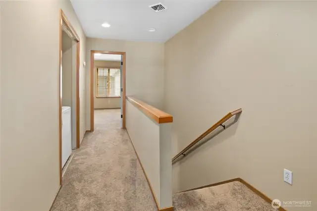 Hallway on the upper level.