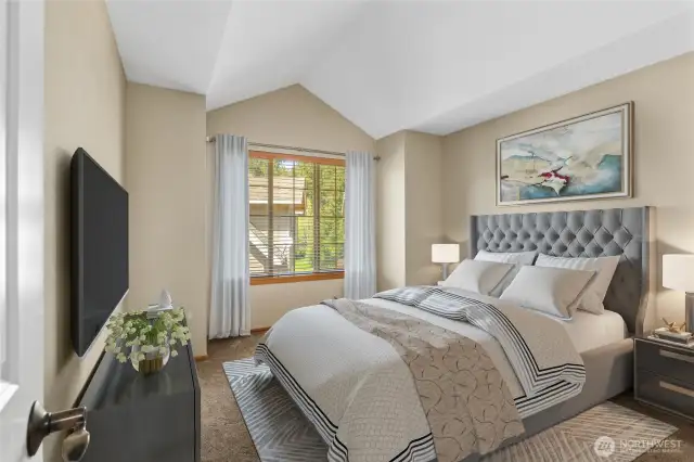 Staged Bedroom 1.