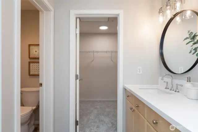 Generously Sized Walk-In Closet
