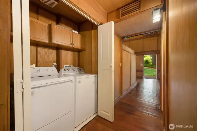 Washer and dryer off the kitchen on the main level