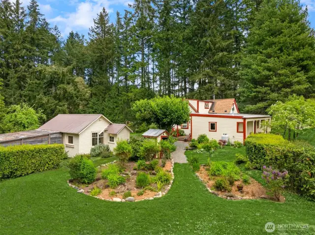There are 2 tax parcels in this listing with 2 homes. This is the main farm house, built in 1901- remember your grandmothers home?