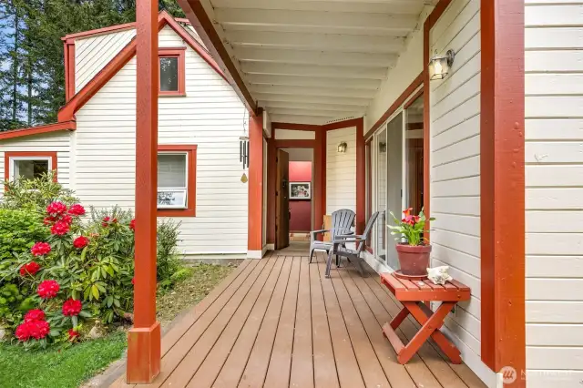 The front door entry.