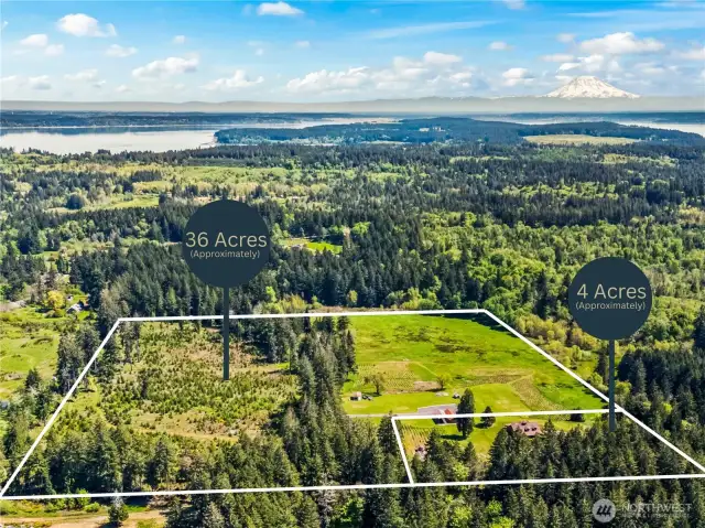 Approximate boundary lines and acreage - not guaranteed to be exact.