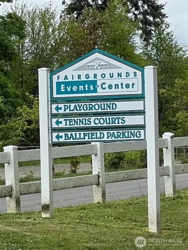 A half mile away is the Kitsap Fairgrounds Event Center!