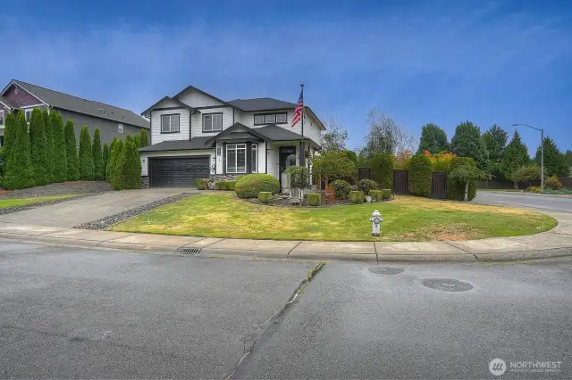 Beautiful corner lot home.