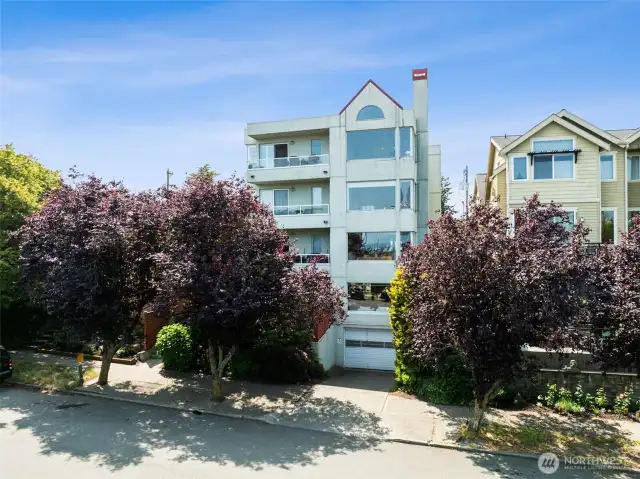 Small, well run building with garage parking plus plenty of street parking.