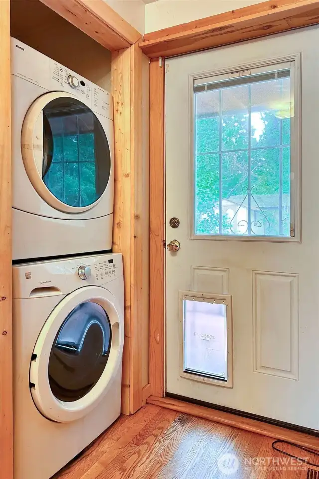 Laundry and utility hall.
