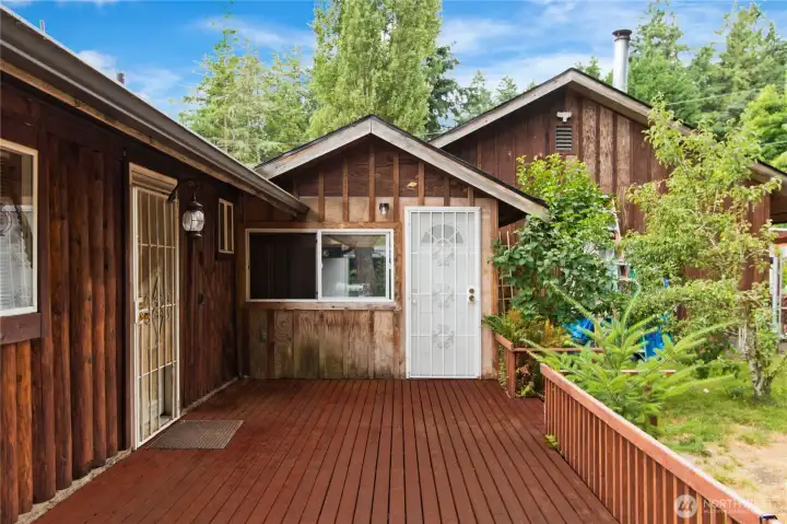 Back deck.