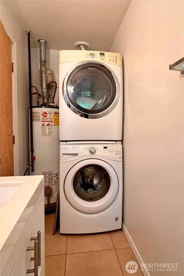 H20 and laundry for the  2 bedroom ADU.