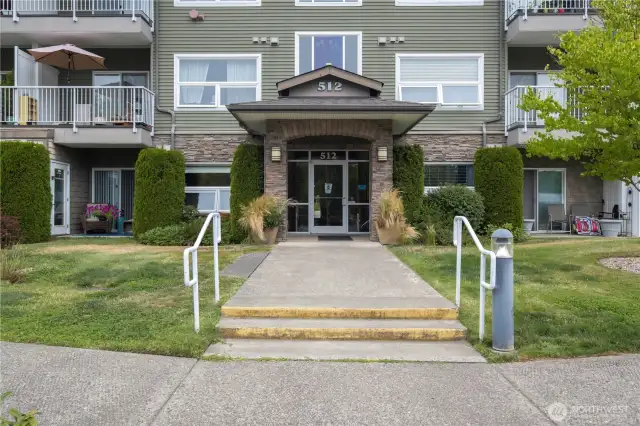 Front of the building