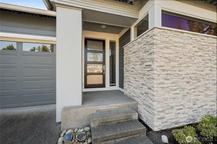 Warm, welcoming entrance