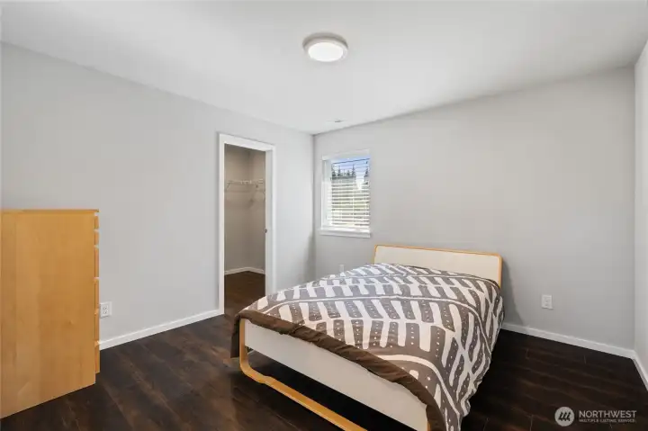 First second floor bedroom with walk-in closet