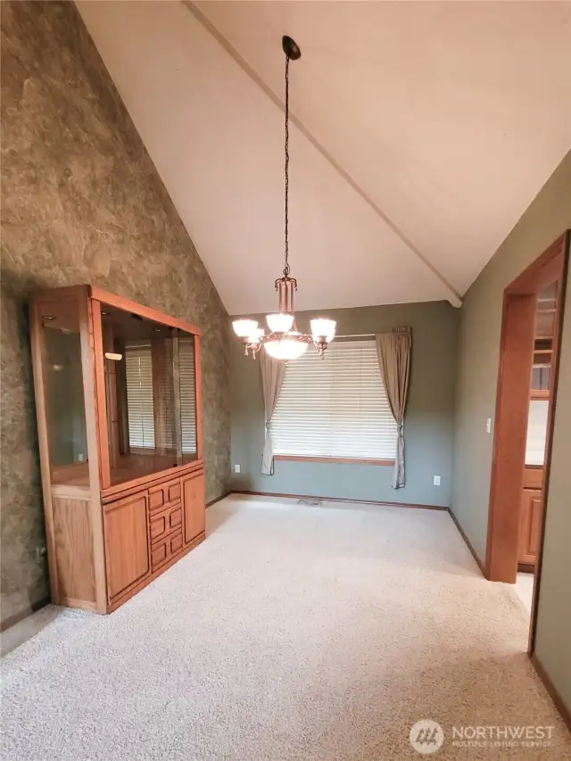 Vaulted formal dining room