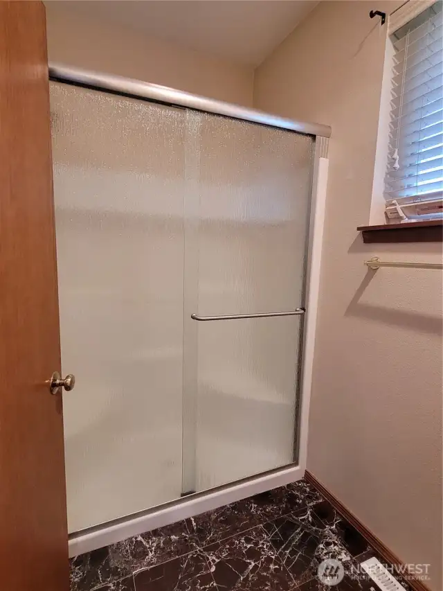 Master shower