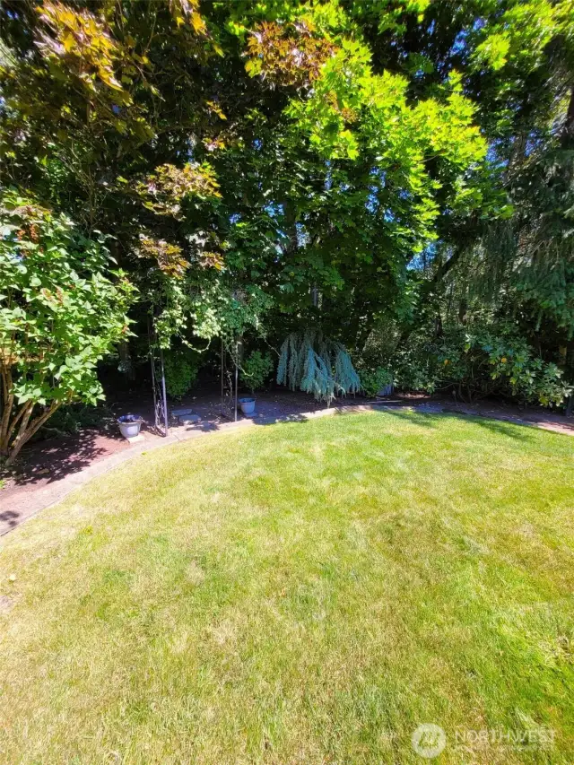 Rear yard backs to neighborhood pond.