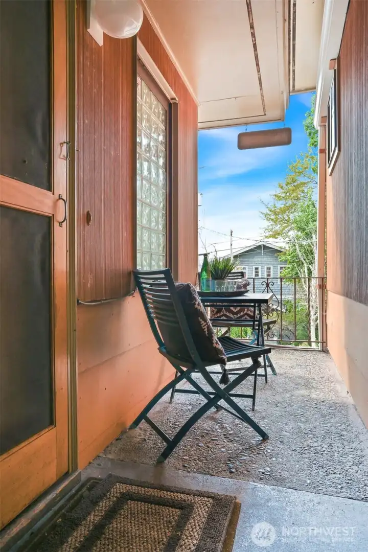 Covered Main home porch entry