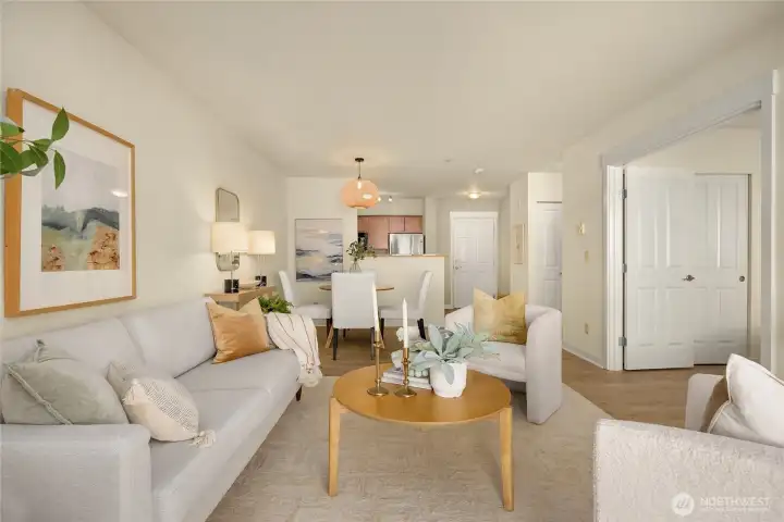 An elegant turn-key one-bedroom residence designed for comfort and simplicity.