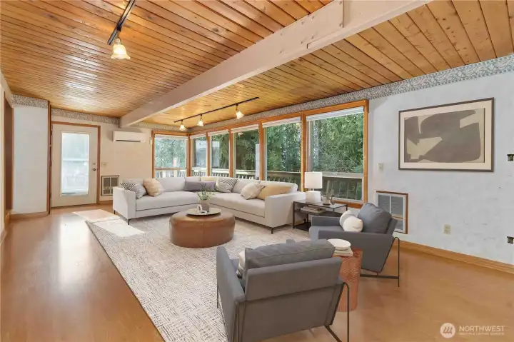 Family Room Virtually Staged