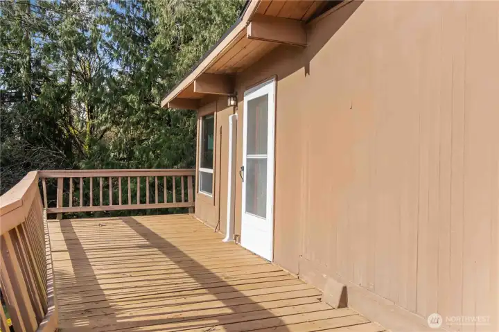 Deck Access from Upstairs Family Room