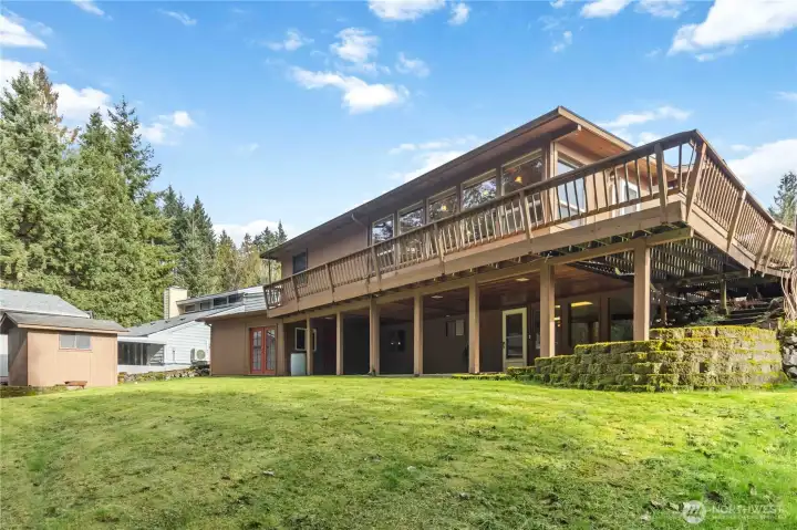Storage Shed in Backyard