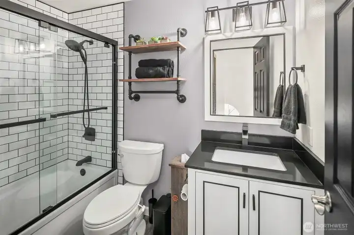 Remodeled upstairs bathrooms.
