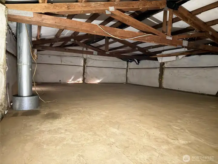 Upper level of the garage