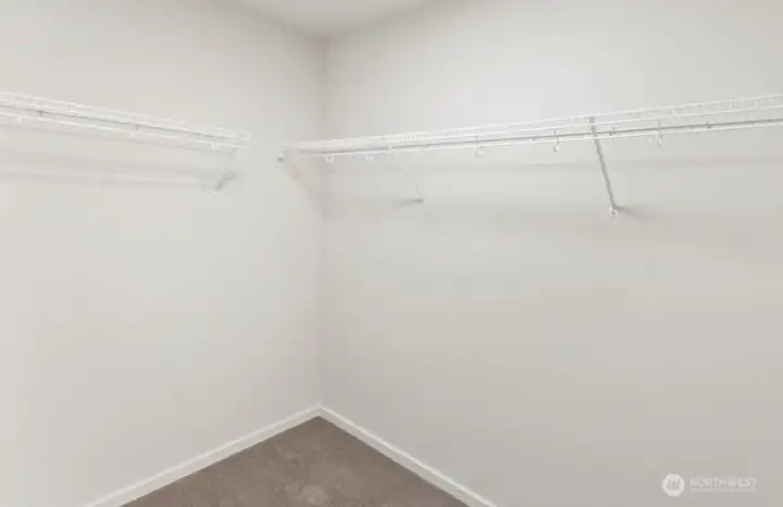 Roomy Walk In Closet off Primary Bath