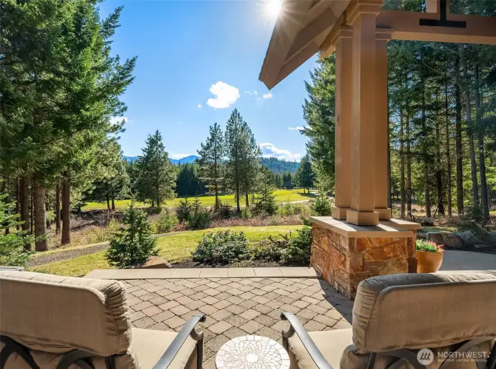 Views to the golf course