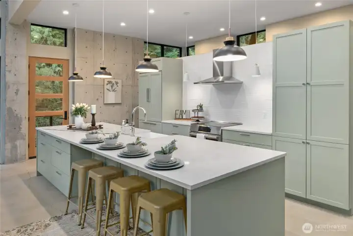 Another view of stunning kitchen.