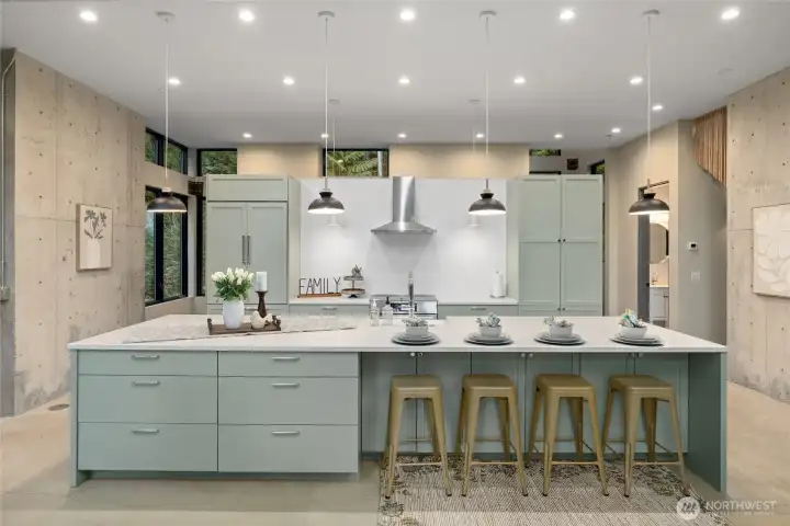 This kitchen is a delight for any chef to prepare amazing meals.