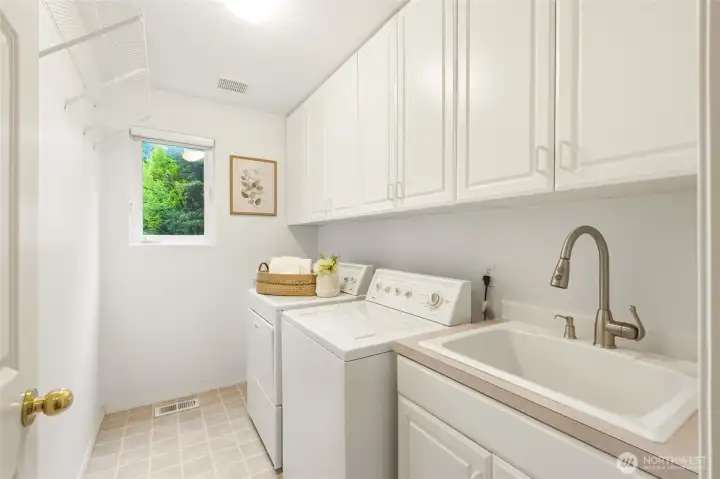 utility room with sink