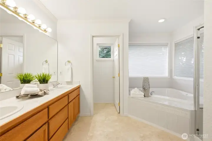 five piece primary bathroom