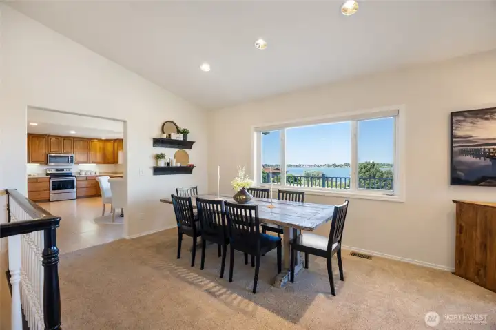 Dining space off of Living room