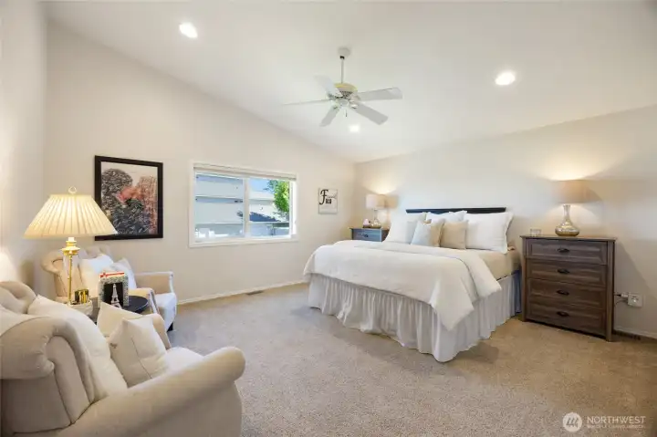 Spacious master bedroom