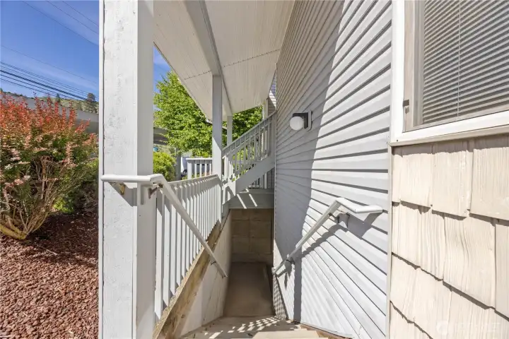 Stairway to entry.