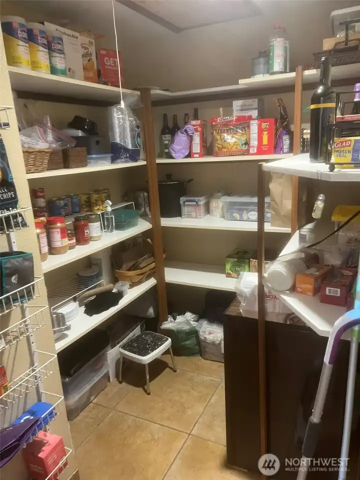 Large walk-in Pantry off Kitchen