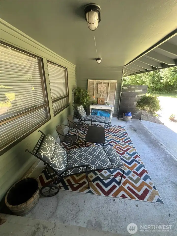 Private Patio off the Family Room