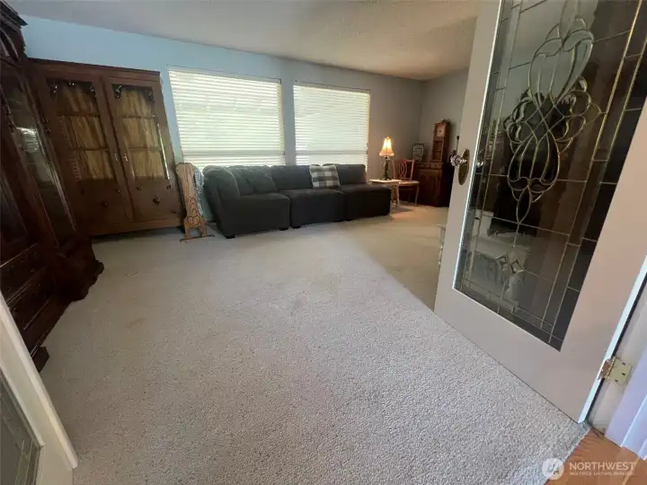 Private Living Room with  Double French Doors