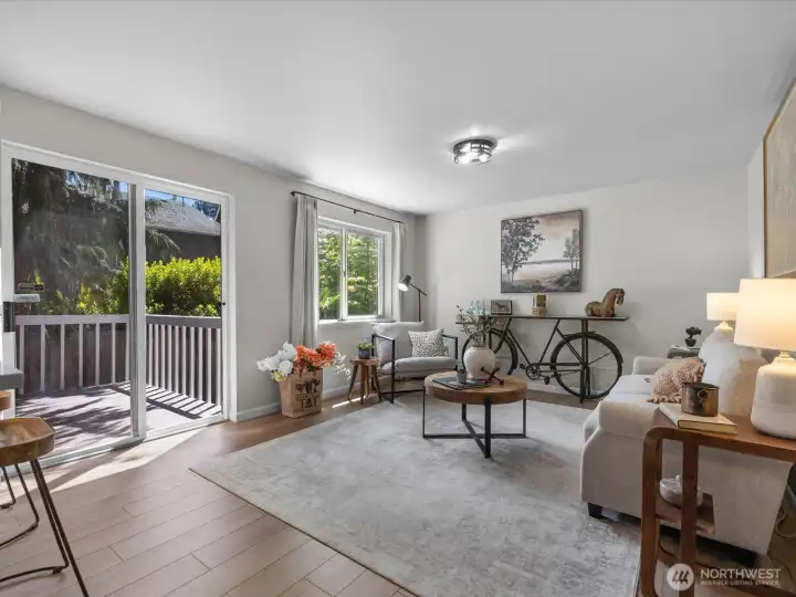 Additional living space of kitchen