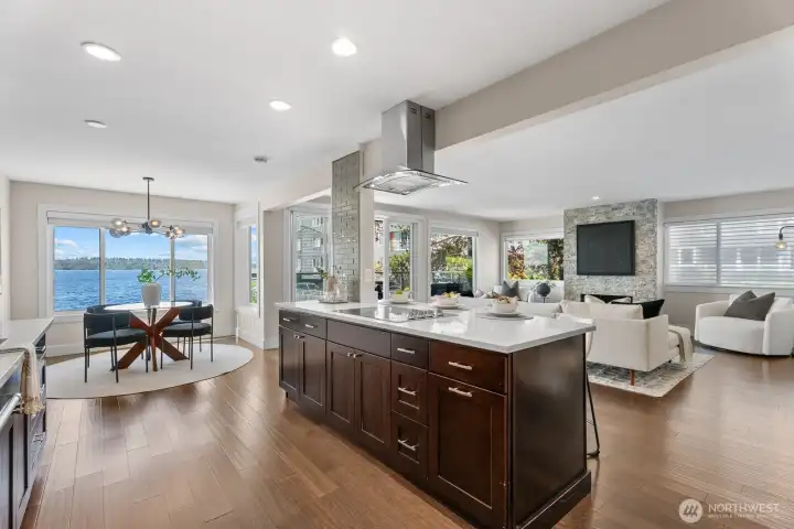 Open concept kitchen has views to enjoy and all the space to make cooking a dream! Open concept kitchen has views to enjoy and all the space to make cooking a dream!