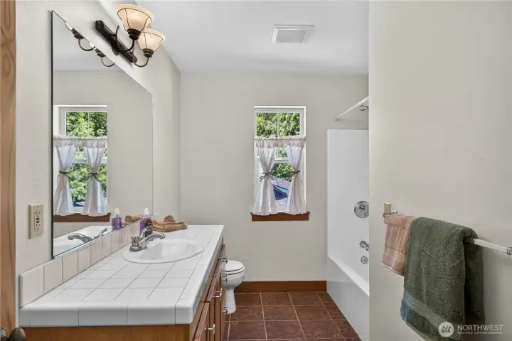 Full bath upstairs Full bath upstairs