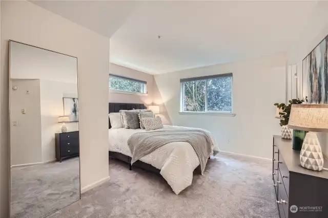 Large Primary Bedroom with en suite and custom closets