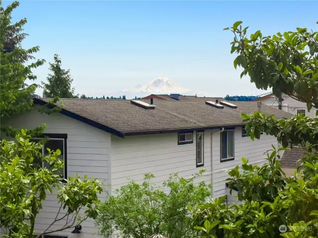 Mt. Rainier views from the Primary Suite!
