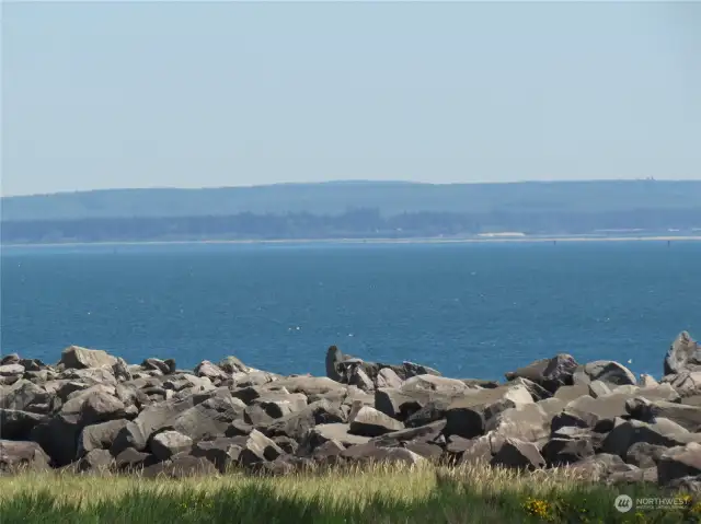 VIEW OF THE ROCK JETTY AND THE WATERWAYS!