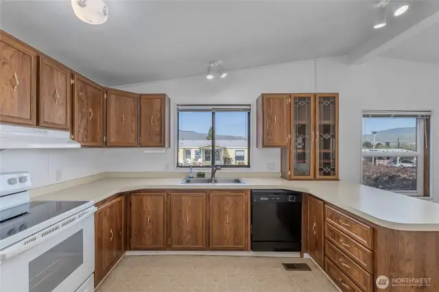 Kitchen and window over sink