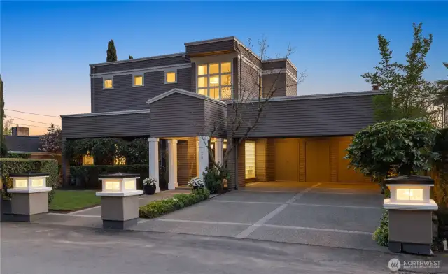 Stately curb appeal and timeless elegance lead the way to a true waterfront oasis.