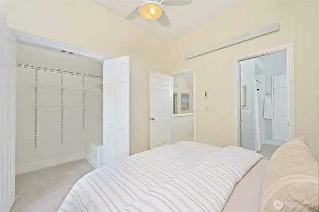 Notice the large closet, new carpet and paint.