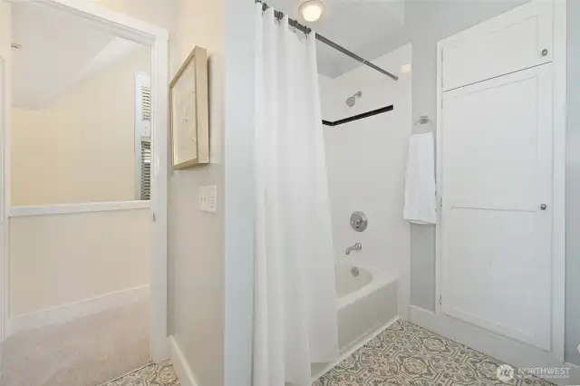 Upstairs main level bathroom.