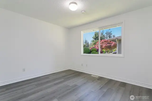 Secondary bedroom with northern facing windows